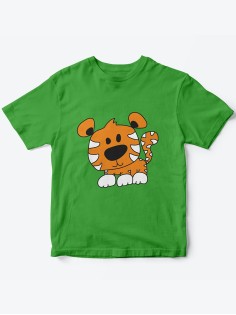 Детская футболка с рисунком Тигренок  | Футболка для детей с прикольным принтом