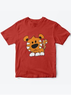 Детская футболка с рисунком Тигренок  | Футболка для детей с прикольным принтом