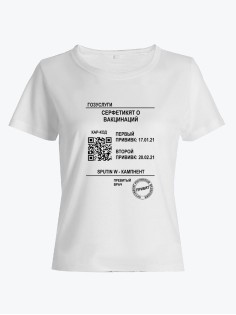 Прикольная футболка с принтом ГОЗУСЛУГИ - ПРИВИТ | Женская оригинальная и стильная футболка