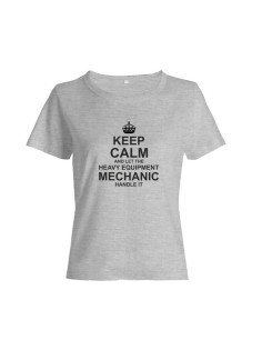 Прикольная футболка с принтом Keep calm and let heave equipment | Оригинальная и стильная футболка