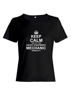 Прикольная футболка с принтом Keep calm and let heave equipment | Оригинальная и стильная футболка