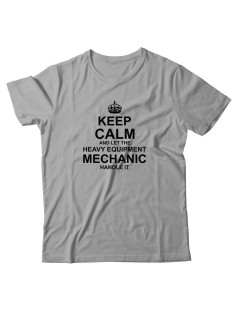 Прикольная футболка с принтом Keep calm and let heave equipment | Оригинальная и стильная футболка