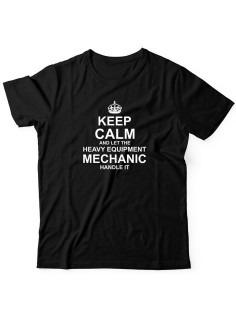 Прикольная футболка с принтом Keep calm and let heave equipment | Оригинальная и стильная футболка