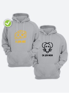 Парные худи для влюбленных с надписями