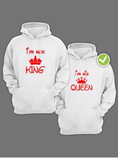 Парные толстовки для влюбленных оверсайз