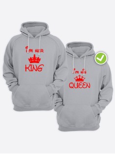 Парные толстовки для влюбленных оверсайз