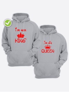 Парные толстовки для влюбленных оверсайз