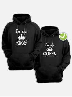 Парные толстовки для влюбленных оверсайз