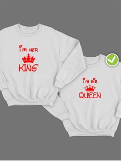 Свитшоты Im her KING & Im his QUEEN