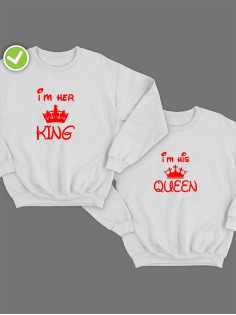 Свитшоты Im her KING & Im his QUEEN