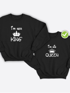 Свитшоты Im her KING & Im his QUEEN