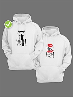 Парные худи оверсайз с принтом