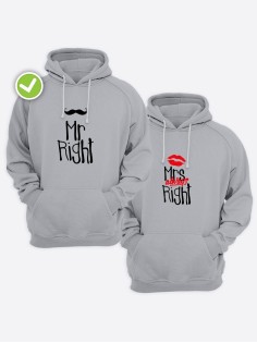 Парные худи оверсайз для влюбленных