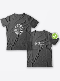 Парные футболки для парня и девушки