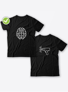 Парные футболки для парня и девушки