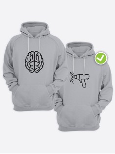 Парные толстовки для влюбленных оверсайз