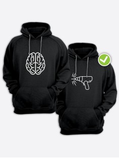 Парные толстовки для влюбленных оверсайз