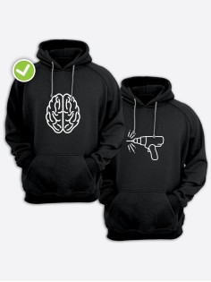 Парные толстовки для влюбленных оверсайз