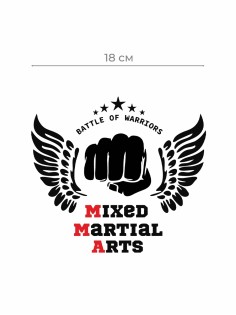 Наклейки на авто с принтом MMA | Стикеры для любых твердых поверхностей, для машин, стекол