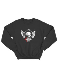 Бойцовский свитшот для тренировок и повседневной носки для бойцов ММА с принтом