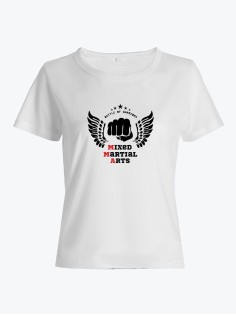 Бойцовская футболка для тренировок и повседневной носки для бойцов ММА с принтом