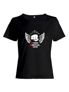 Бойцовская футболка для тренировок и повседневной носки для бойцов ММА с принтом