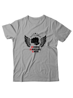 Бойцовская футболка для тренировок и повседневной носки для бойцов ММА с принтом