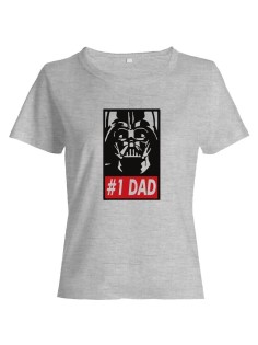 Прикольная футболка с принтом Dad #1 | Смешная и оригинальная футболка