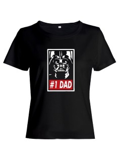 Прикольная футболка с принтом Dad #1 | Смешная и оригинальная футболка