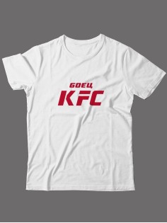 Бойцовская футболка для тренировок и повседневной носки для бойцов ММА с принтом Боец KFC