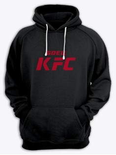 Бойцовская толстовка для тренировок и повседневной носки для бойцов ММА с принтом Боец KFC