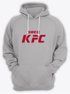 Бойцовская толстовка для тренировок и повседневной носки для бойцов ММА с принтом Боец KFC