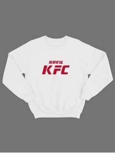 Бойцовский свитшот для тренировок и повседневной носки для бойцов ММА с принтом Боец KFC