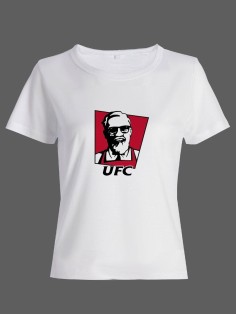 Бойцовская футболка для тренировок и повседневной носки для бойцов ММА с принтом UFC
