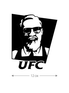 Наклейки на авто с принтом UFC | Стикеры для любых твердых поверхностей, для машин, стекол