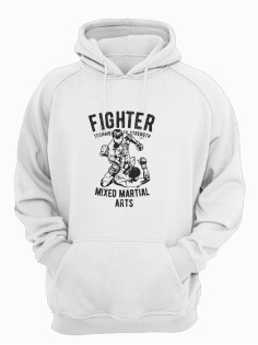 Худи мужское с принтом для бойцов MMA