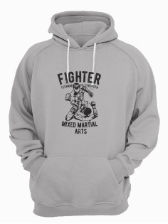 Худи мужское с принтом для бойцов MMA