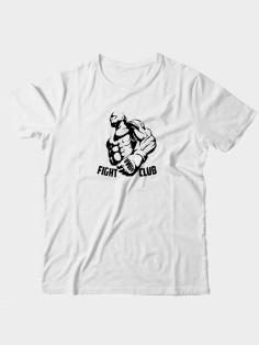 Бойцовская футболка для тренировок и повседневной носки для бойцов ММА с принтом Fight club