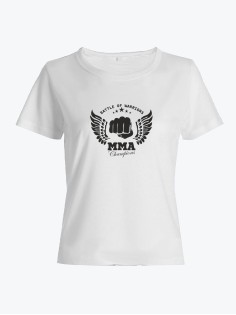 Бойцовская футболка для тренировок и повседневной носки для бойцов ММА с принтом