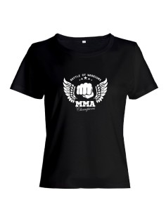 Бойцовская футболка для тренировок и повседневной носки для бойцов ММА с принтом