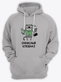 Худи мужское оверсайз с принтом Спецназ