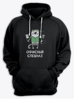 Худи мужское оверсайз с принтом Спецназ