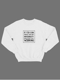 Прикольный свитшот с принтом If you can read this my | Смешной и оригинальный свитшот