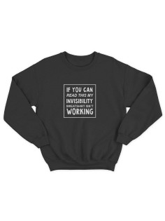 Прикольный свитшот с принтом If you can read this my | Смешной и оригинальный свитшот