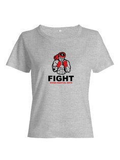 Женская футболка для тренировок и повседневной носки для бойцов ММА с принтом Fight MMA