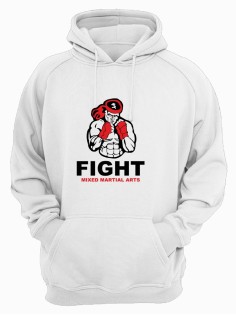 Женская толстовка для тренировок и повседневной носки для бойцов ММА с принтом Fight MMA