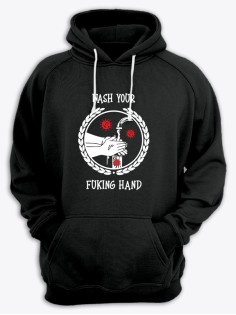 Худи мужское оверсайз с принтом