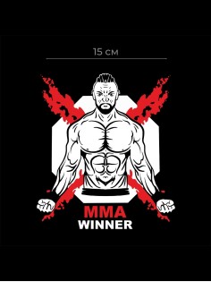 Наклейка для автомобиля с принтом MMA Winner | Стикеры для любых поверхностей | самоклейка