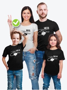 Футболки family look с принтом Boo family | Футболки в одном стиле