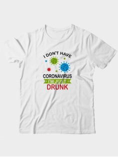 Стильные футболки для мужчин с надписью Coronavirus | Футболка мужская с прикольным рисунком